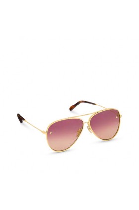 عینک آفتابی خلبانی صورتی لویی ویتون Z1621U