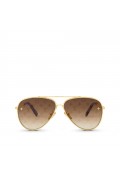 عینک آفتابی زنانه خلبانی طلایی لویی ویتون