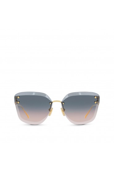 عینک آفتابی زنانه چشم گربه ای دسته طلایی لویی ویتون