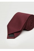 کراوات طرح دار مردانه رنگ شرابی منگو-3