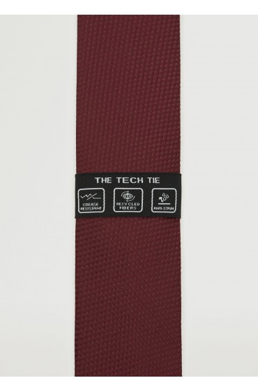 کراوات طرح دار مردانه رنگ شرابی منگو-5