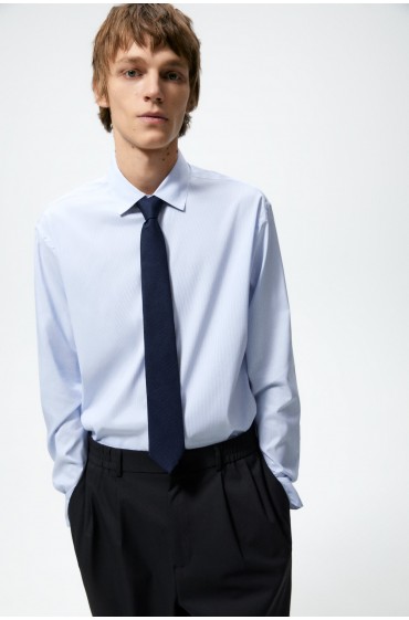 کراوات بیسیک مردانه آبی سرمه ای  زارا