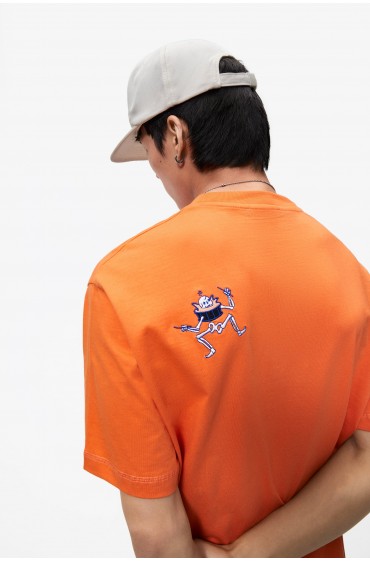 تاپ گلدوزی شده مردانه نارنجی  زارا