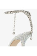 کفش پاشنه بلند عروس کریستالی مدل صدا 100 زنانه جیمی چو