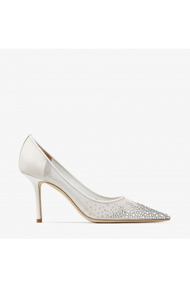 کفش پاشنه بلند عروس نگین دار مدل لاو 85 زنانه جیمی چو-4