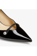 کفش پاشنه بلند مشکی ورنی مدل روزالیا 65 زنانه جیمی چو-1