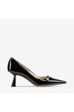 کفش پاشنه بلند مشکی ورنی مدل روزالیا 65 زنانه جیمی چو