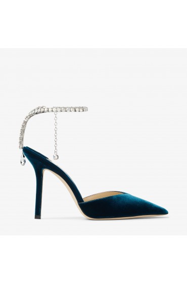 کفش پاشنه بلند مخمل مدل سیدا 100 زنانه جیمی چو-5
