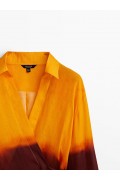 کیمونو رامی کراوات زنانه نارنجی ماسیمودوتی-7