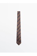 کراوات ابریشمی راه راه مردانه شسته ماسیمودوتی-2