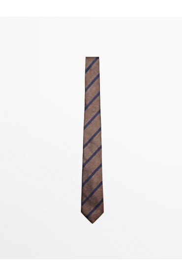 کراوات ابریشمی راه راه مردانه شسته ماسیمودوتی