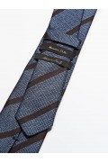 کراوات ابریشمی راه راه مردانه نیلی ماسیمودوتی