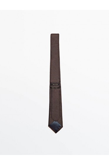 کراوات خال خالی ابریشمی مردانه شسته ماسیمودوتی-1