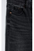 شلوار جین فاق بلند زنانه جین مشکی شسته شده استرادیوریوس-6