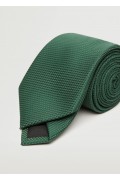 کراوات طرح دار مردانه خاکی منگو-2