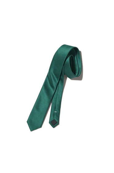 کراوات ساتن مردانه سبز تیره منگو