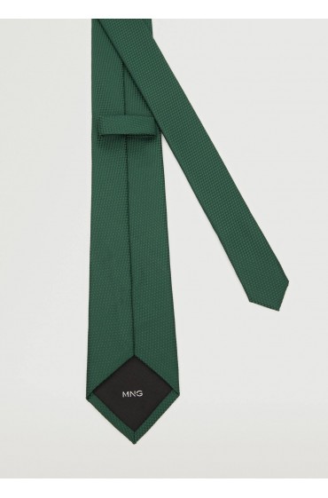 کراوات طرح دار مردانه خاکی منگو-5