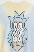 تاپ شلواری چاپ شده با فیت آرامش بخش مردانه آبی روشن/ریک و مورتی اچ اند ام-6
