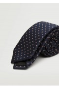 کراوات الگوی هندسی مردانه رنگ شرابی منگو-3