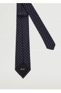 کراوات الگوی هندسی مردانه رنگ شرابی منگو-4