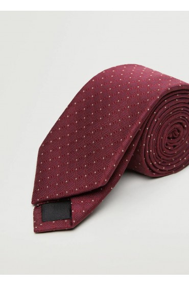 کراوات طرح هندسی مردانه بورگوندی منگو