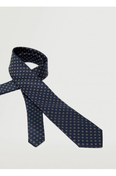 کراوات الگوی هندسی مردانه آبی منگو