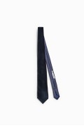 کراوات مخملی مردانه آبی سرمه ای  زارا