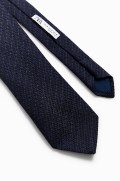 کراوات بافت مردانه آبی سرمه ای زارا-4
