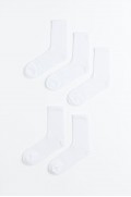 5 جفت جوراب ورزشی DryMove™ مردانه سفید اچ اند ام