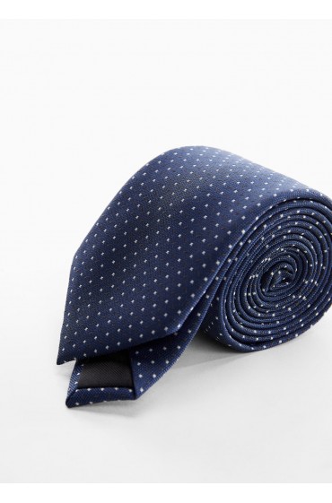 کراوات خال خالی مردانه آبی منگو