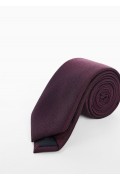 کراوات ساتن مردانه رنگ شرابی منگو