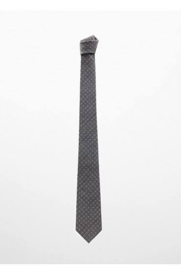 کراوات پشمی ابریشمی مردانه خاکستری منگو