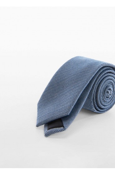 کراوات طرح دار مردانه آبی منگو