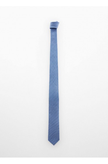کراوات طرح دار مردانه آبی آسمانی منگو