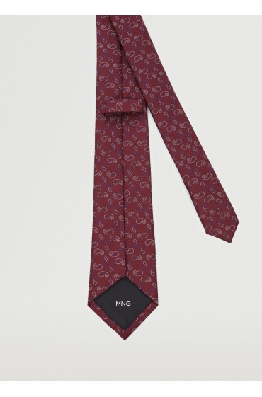 کراوات طرح پیزلی مردانه بورگوندی منگو
