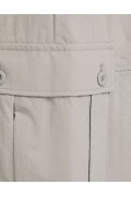 شلوار پارچه ای جیبدار گشاد چند جیب زنانه خاکستری برشکا