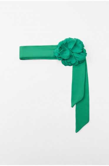 روسری با گل زنانه سبز زارا