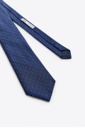 کراوات ژاکارد 100% ابریشم مردانه آبی  زارا