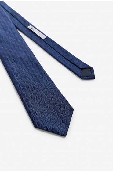 کراوات ژاکارد 100% ابریشم مردانه آبی  زارا