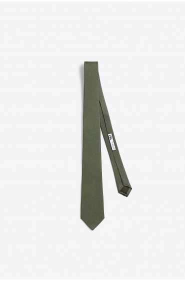 کراوات 100% ابریشم گشاد مردانه خاکی  زارا