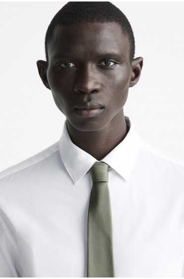 کراوات 100% ابریشم گشاد مردانه خاکی  زارا