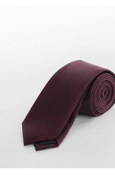 کراوات اسلیم فیت مردانه رنگ شرابی منگو