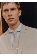 کراوات با طرح میکرو مردانه رنگ بژ منگو