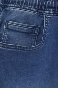 شلوارک جین تنه برمودا مردانه آبی متوسط پل اند بیر