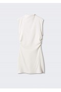 لباسی با جزئیات پارچه ای زنانه رنگ سفید منگو