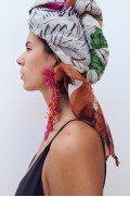 روسری ترکیبی کتان چاپی زنانه اکرو زارا