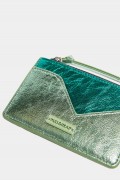 کیف کارت تزئین شده زنانه سبز پل اند بیر