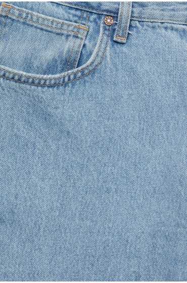 شلوار جین استاندارد رنگی فیت مردانه آبی کمرنگ پل اند بیر