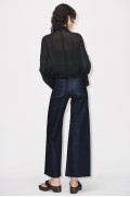 شلوار جین جیبی فاق بلند ZW MARINE STRAIGHT FIT زنانه آبی زارا