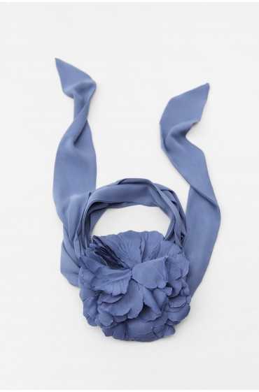 روسری گلدار زنانه آبی زارا
